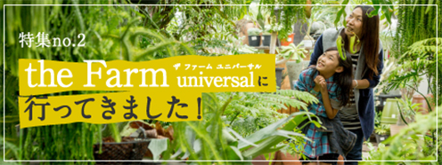 特集no.2 the Farm universal ザ ファーム ユニバーサルに行ってきました！