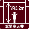 玄関高天井